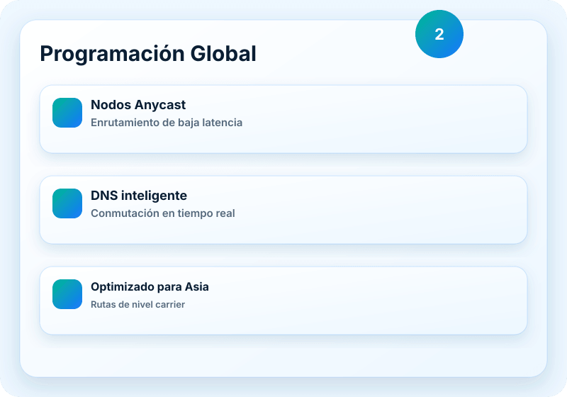 Visual del servicio B1 Networks