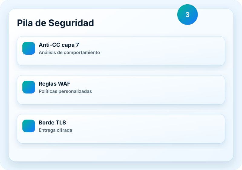 Visual del servicio B1 Networks