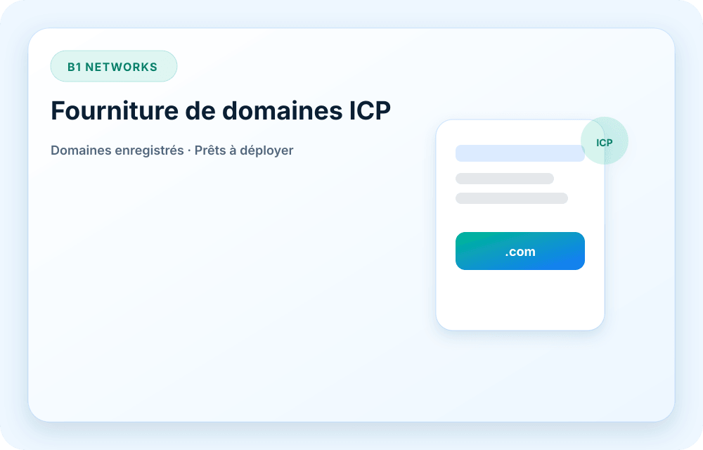Visuel du service B1 Networks