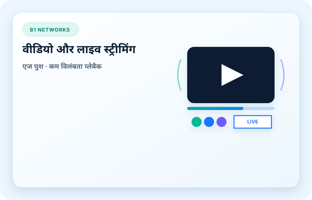 B1 Networks सेवा विज़ुअल