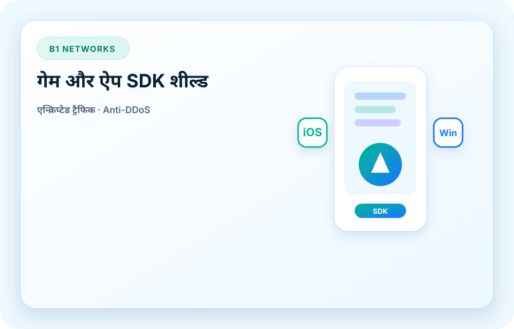 B1 Networks सेवा विज़ुअल