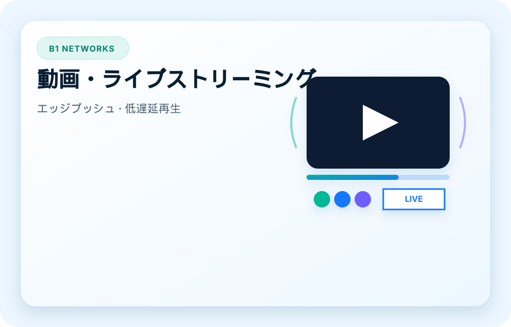B1 Networks サービスビジュアル