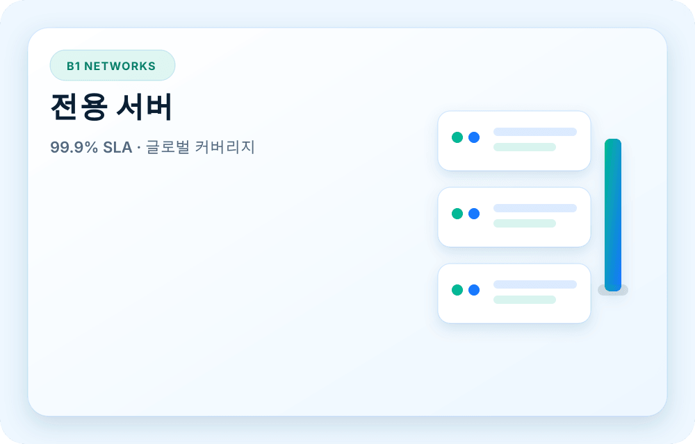B1 Networks 서비스 이미지