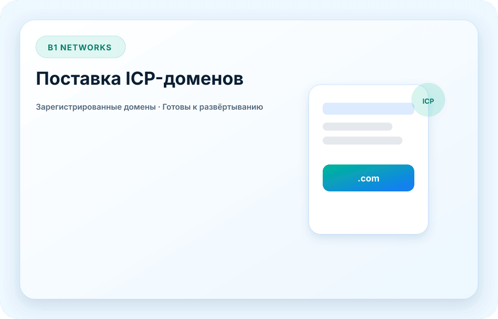 Визуал сервиса B1 Networks