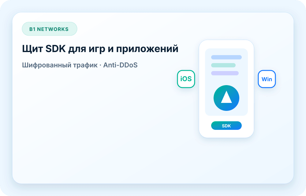 Визуал сервиса B1 Networks