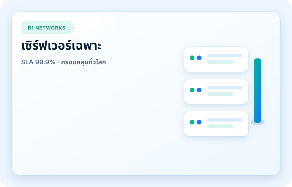 ภาพบริการ B1 Networks
