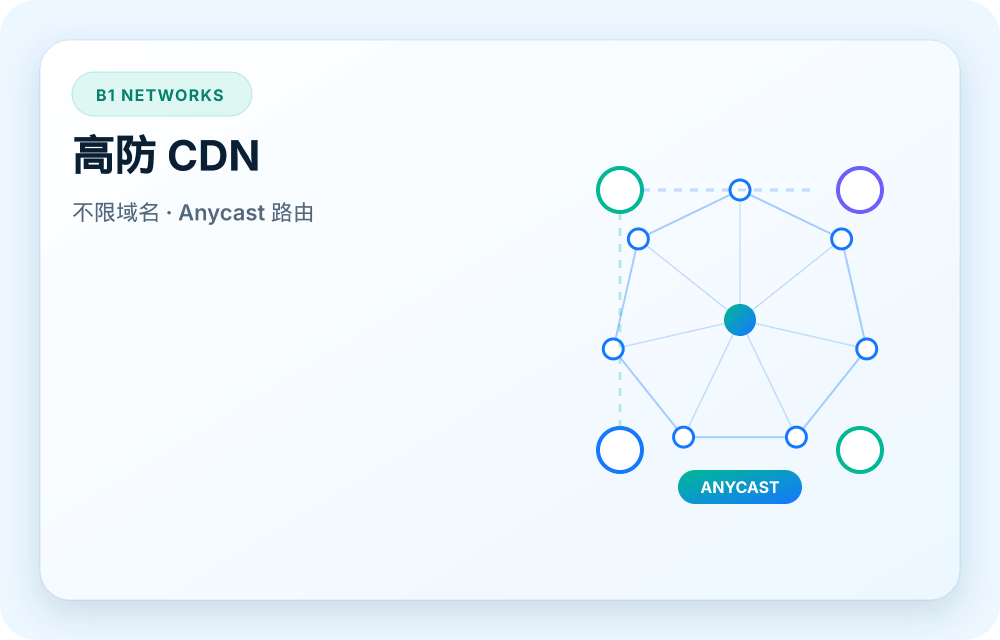 B1 Networks 服務視覺圖
