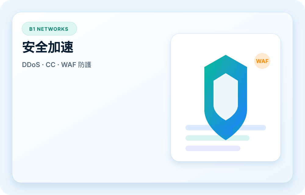 B1 Networks 服務視覺圖