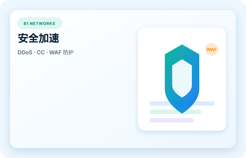 B1 Networks 服务视觉图
